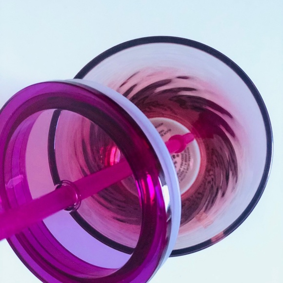 Ombre glass tumbler- coral & plum gradient - Picture 6 of 9